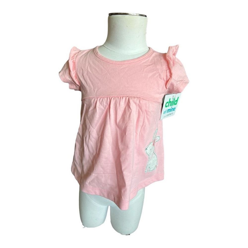 NWT Baby Girls Carters Child of Mine Easter Bunny Shirt - Sz 6-9 mo